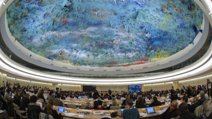 UN-Menschenrechtsrats - BIld: U.S. Mission Geneva Photo: Eric Bridiers