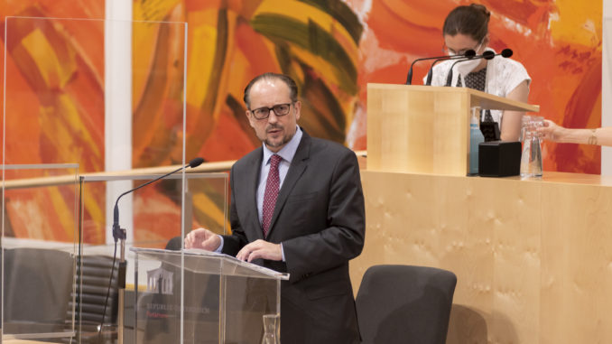 Alexander Schallenberg - Bild: Parlamentsdirektion / Raimund Appel