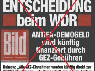 Dieser Bild-Artikel über Antifa-Finanzierung durch den WDR ist eine Fälschung