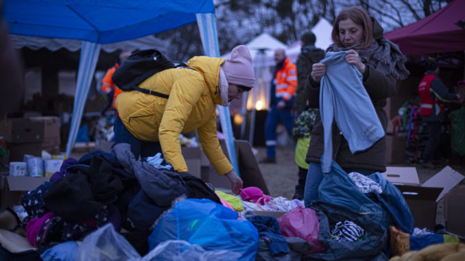 Auffanglager der Caritas für Ukraine-Flüchtlinge - Bild: Philipp Spalek/Caritas Germany