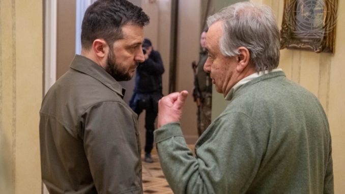 António Guterres und Volodymyr Zelenskyy - Bild: UN Photo/Eskinder Debebe