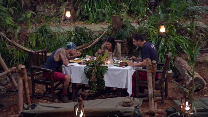 Ich bin ein Star - Holt mich hier raus! Das große Finale Gigi Birofio (l.), Djamila Rowe und Lucas Cordalis. - Bild: RTL
