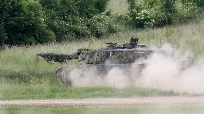 Bundeswehr-Panzer "Leopard 2" (über dts Nachrichtenagentur)