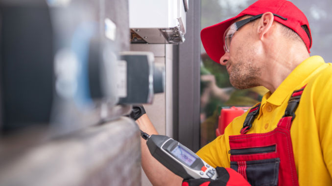 Wartung einer Heizung