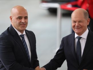 Scholz bekräftigt Unterstützung für EU-Beitritt Nordmazedoniens Scholz bekräftigt Unterstützung für EU-Beitritt Nordmazedoniens