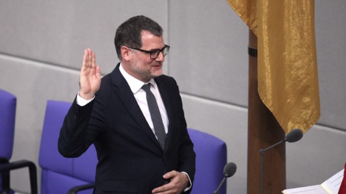 Wolfgang Schmidt bei der Vereidigung im Bundestag (über dts Nachrichtenagentur)