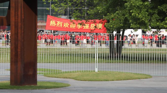 Protest vor Kanzleramt Mitte Juni (über dts Nachrichtenagentur)