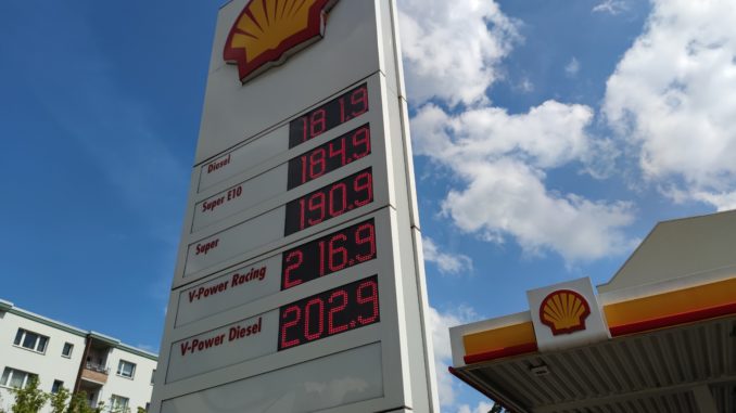 Shell-Tankstelle am 16.08.2023 (über dts Nachrichtenagentur)