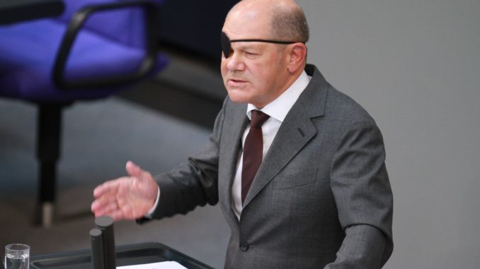 Olaf Scholz bei der Ankündigung des "Deutschland-Pakts" am 06.09.2023 (über dts Nachrichtenagentur)