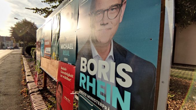 CDU-Wahlplakat zur Landtagswahl in Hessen 2023 (Archiv) (über dts Nachrichtenagentur)