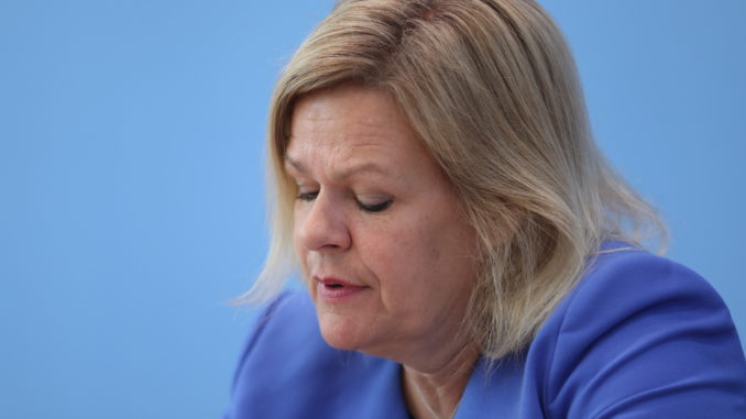 Nancy Faeser (Archiv) (über dts Nachrichtenagentur)