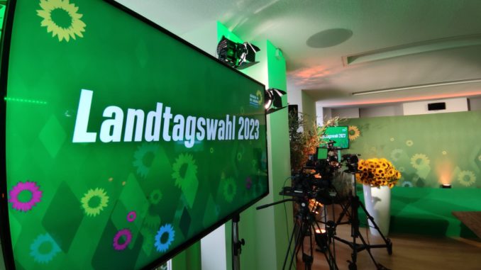 Landtagswahl in Bayern: Grünen-Wahlparty am 08.10.2023 (über dts Nachrichtenagentur)