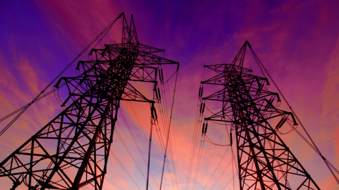 Strommasten (über Marchcattle)