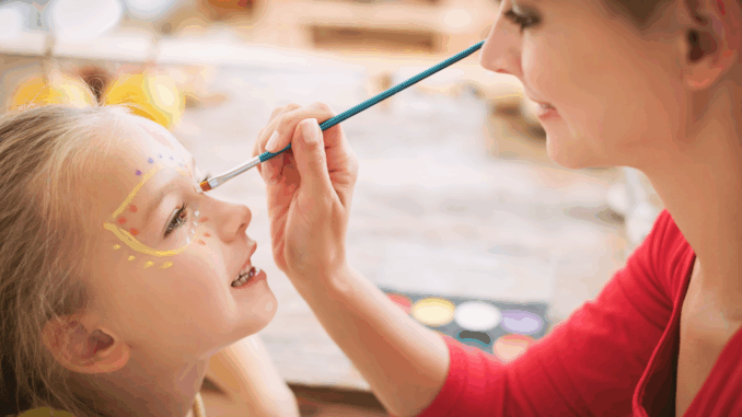 Kinderschminken (über AndreaObzerova)