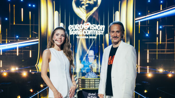 Victoria Swarovski und Michael Ostrowski(über Sarah Louise Bennett / EBU)